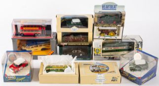 A collection of diecast model vehicles c