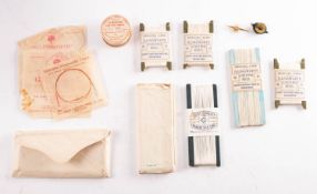 A group of five Light casting Reel Co, Bradford, Illingworth Casting reel lines,