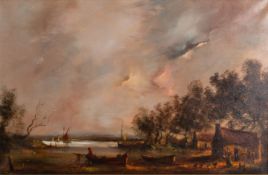 Dan Smirch (British, 20th Century ) - Riverscenes,