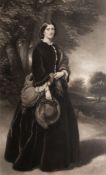 After Sir Francis Grant (British, 1803-1878) - Lady Georgiana Naylor - Mezzotint - 63 x 38cm,
