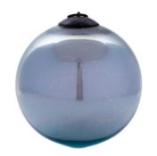 A late 19th/early 20th century silvered mercury glass witches ball, 14cm.