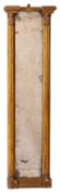 A Regency giltwood and gesso pier mirror, of narrow size,