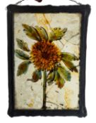 Nine various stained and leaded glass panels and fragmentary elements, 17th,