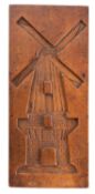 A Dutch carved fruitwood gingerbread mould,