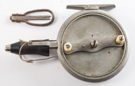 A rare Illingworth No.1 fixed-spool threadline casting reel, No. 676