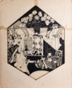 Circle of Aubrey Beardsley (British, 1872 - 1898) - Drink and Spirits - Pen and Ink - 48.