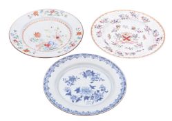 A Chinese famille rose plate,