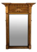 A George IV giltwood framed pier mirror,
