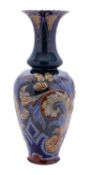 A Doulton Lambeth stoneware vase for the Art Union of London decorated in the Art Nouveau manner