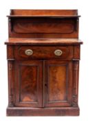 A miniature Victorian mahogany chiffonier,