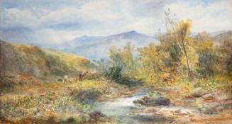 William Widgery (British, 1822-1893) - Moorland landscape,