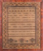 A George III needlework sampler, the work of Ann Bibby,