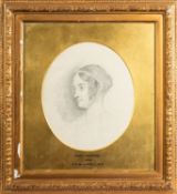 Sir William Boxall (British,1800-1879) - Portrait of Mary Pearson - Pencil - 17.