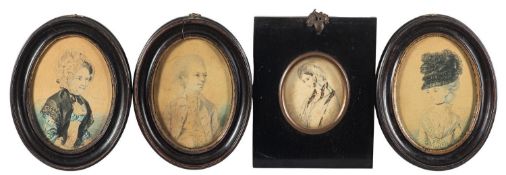 Andreas van Rymsdyk (Dutch,1754-1786) - Portrait miniatures of Mary Say,