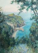Claude Marks (British 1899-1945) - Clovelly - Watercolour - 52 x 37cm, 75 x 59.