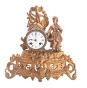 L.P. Japy & Co., a gilt-metal French mantel clock