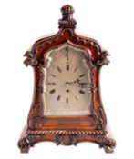 William Edmead, London, a walnut cased Victorian chiming bracket clock the eight-day duration,