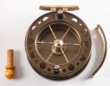 A J W Young & sons Ltd 'Purist II Model' 4 inch centrepin reel, in fitted case.