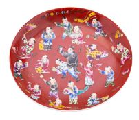 A Chinese famille rose saucer dish,