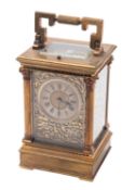 Maurice & Co, Paris a brass-cased Anglaise carriage clock