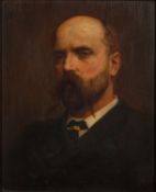 British School, 19th Century - Portrait of a distinguished gentleman - Oil on panel - 24 x 19.
