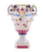 A Naples porcelain vase,
