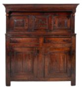 An 18th Century oak court cupboard,