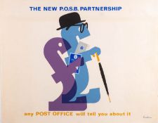 POSTERS, POST OFFICE. Four Post Office savings bank posters, 45 x 57.5cm to 51 x 76cm.