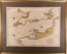 THE CHANNEL. [MORTIER, Pieter]. Carte De La Manche...Reveue et Corrigée Par le Sr.