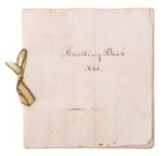 NEEDLEWORK. Knitting Book, 1846. Manuscript on paper, 22pp.