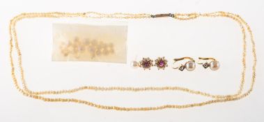 A mixed group of pearl jewellery,