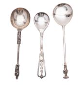 An early 20th century Danish silver spoon, by Georg Jensen,