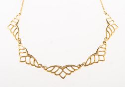 A 1960's 9ct gold necklace,
