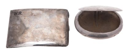 A late Victorian silver tobacco 