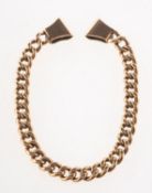 A cloak chain, (possibly late Victorian/early 20th century), a curb link chain,