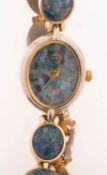 Rotary a lady's 9K gold wristwatch and an 'Earth' dress watch the Rotary watch having a round dial