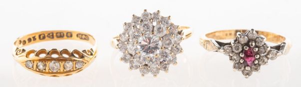 A group of three rings,