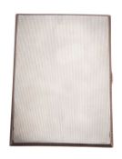 A George V silver cigarette case, of rectangular form,