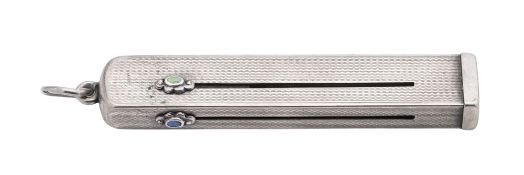 An Art Deco silver plated combined manic