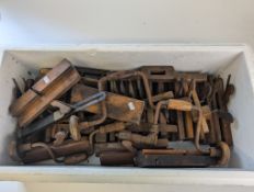 A collection of workshop planes. Some st
