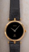 A Gucci 2000M gold-plated wristwatch the