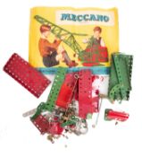A small collection of Meccano, together
