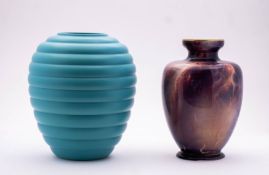 A St. Clement art pottery vase of banded