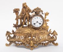 Japy et Cie, a French gilt-metal mantel