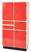 A French painted and melamine kitchen cu