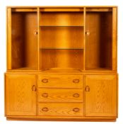 An Ercol blond elm 'Windsor' side cabine