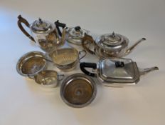 Various plated wares, to include 3 tea p