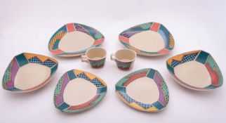 A small group of Rosenthal 'Flash' table ware after a design by Dorothy Hafner,
