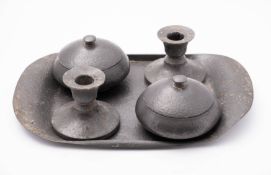 A Liberty Tudric pewter dressing table p