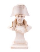 A plaster bust of Napoleon Bonapart, mod